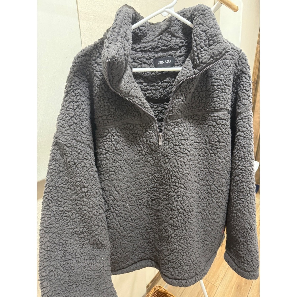 Grey Winter Fall Essential Sherpa Zenana Size 1X